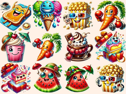 คลิปอาร์ตอาหารตลก (P4)