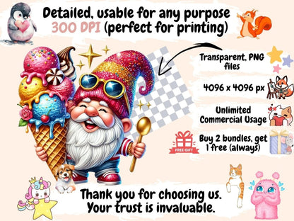 Funny Gnomes Clipart amusing design - Wonders Artist