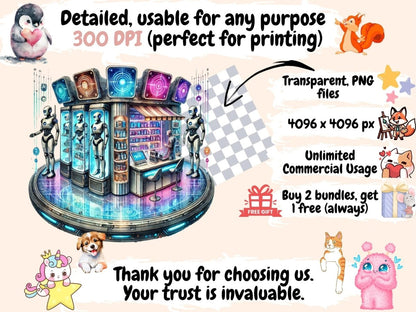 Futuristic World Clipart Cyber City Art - Wonders Artist