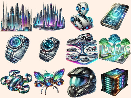 미래 세계 (P2) 클립아트