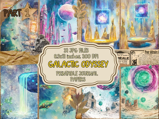 Galactic Odyssey Journal Pages (P1) Cosmic Ephemera - Wonders Artist