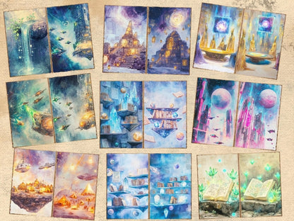 Galactic Odyssey Journal Pages (P1) Cosmic Ephemera - Wonders Artist