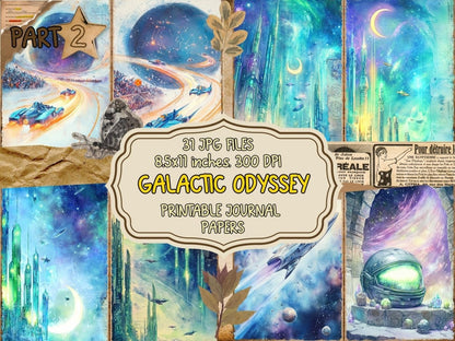 Galactic Odyssey Journal Pages (P2) Cosmic Ephemera - Wonders Artist