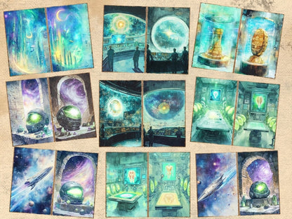 Galactic Odyssey Journal Pages (P2) Cosmic Ephemera - Wonders Artist