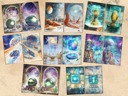 Galactic Odyssey Journal Pages (P2) Cosmic Ephemera - Wonders Artist
