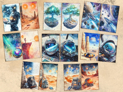 Galactic Odyssey Journal Pages (P3) Cosmic Ephemera - Wonders Artist