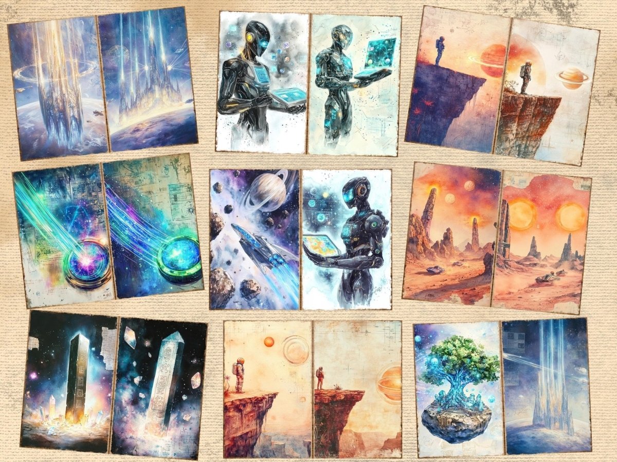 Galactic Odyssey Journal Pages (P3) Cosmic Ephemera - Wonders Artist