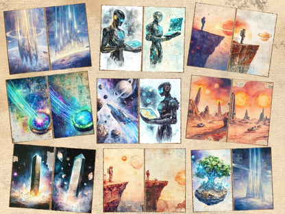 Galactic Odyssey Journal Pages (P3) Cosmic Ephemera - Wonders Artist