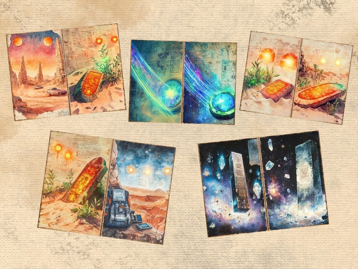 Galactic Odyssey Journal Pages (P3) Cosmic Ephemera - Wonders Artist