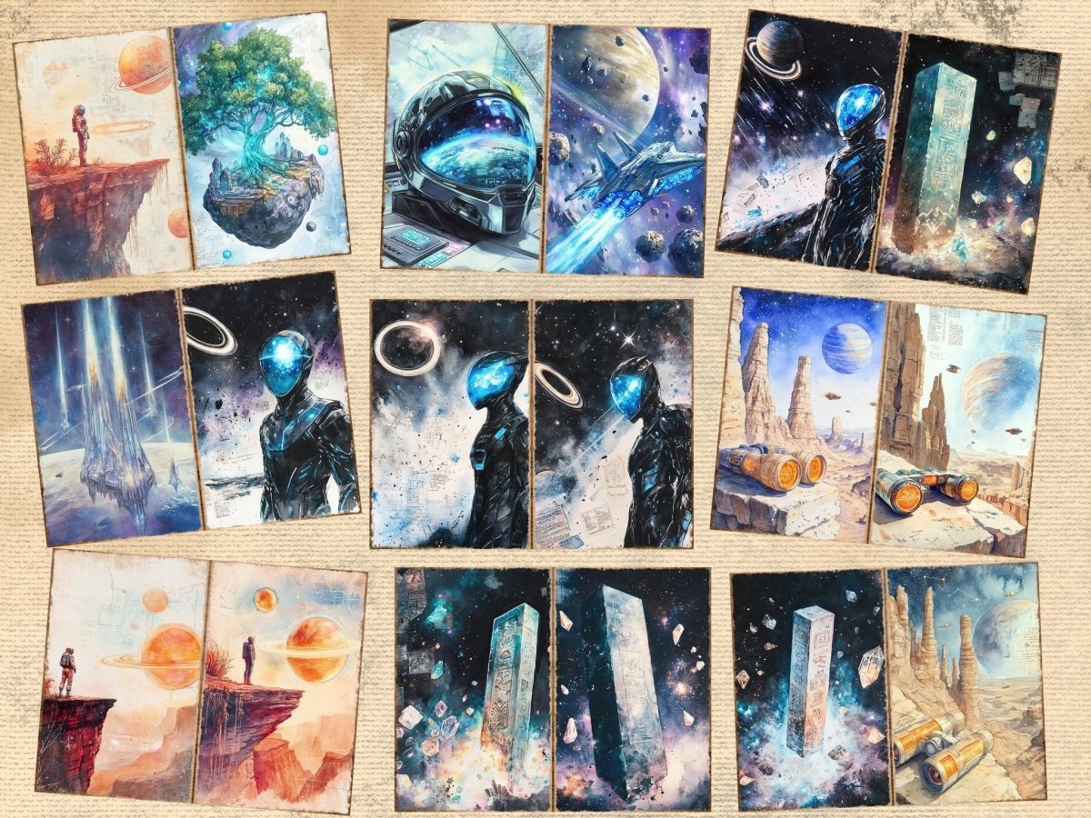 Galactic Odyssey Journal Pages (P3) Cosmic Ephemera - Wonders Artist