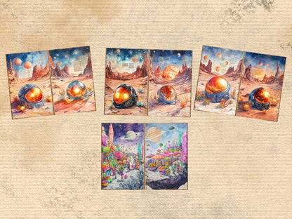 Galactic Odyssey Journal Pages (P4) Cosmic Ephemera - Wonders Artist