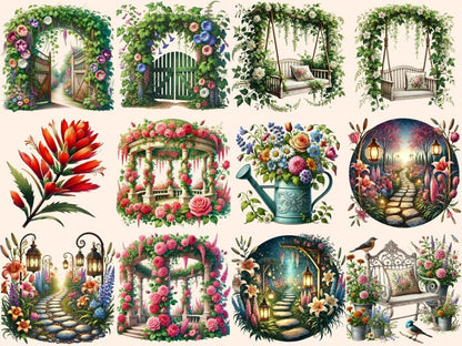 Garden Clipart Garden Art PNG - Wonders Artist