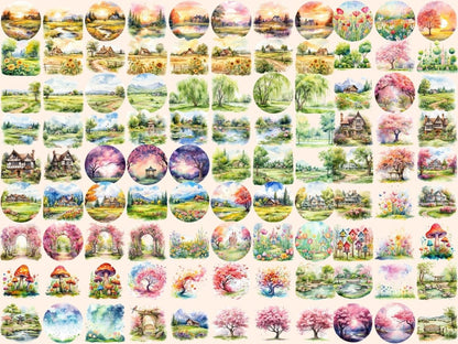 Garden Lawns Watercolor Clipart garden clipart - Wonders Artist