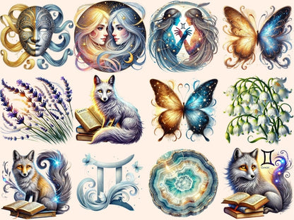 Gemini Sign Clipart astrology png - Wonders Artist