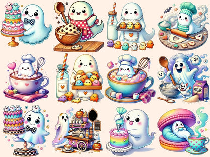 Ghost Bakery Clipart bakery clipart baking ghost art cute ghost png - WondersArtist