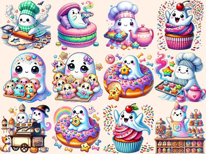 Ghost Bakery Clipart bakery clipart baking ghost art cute ghost png - WondersArtist