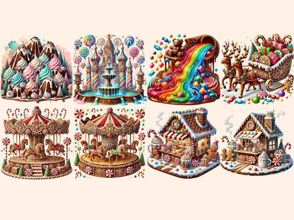 Gingerbread Christmas (P2) Clipart christmas clipart - Wonders Artist