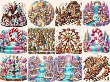 Gingerbread Christmas (P2) Clipart christmas clipart - Wonders Artist