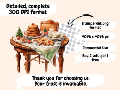 Gingerbread Cookies Watercolor Clipart christmas clipart - Wonders Artist