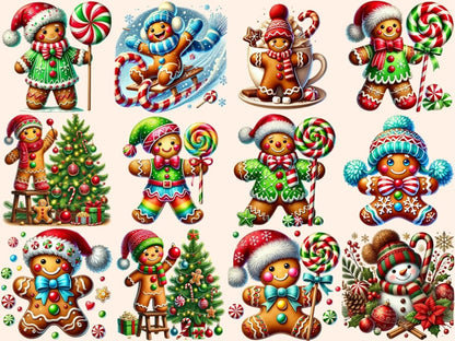 Gingerbread Man (P2) Clipart chrimstas cookie png - Wonders Artist