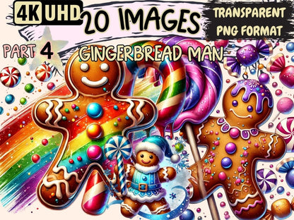 Gingerbread Man (P4) Clipart Christmas Cookie - Wonders Artist