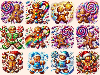Gingerbread Man (P4) Clipart Christmas Cookie - Wonders Artist