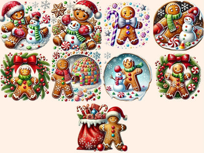 Gingerbread Man (P5) Clipart Christmas Cookie - Wonders Artist