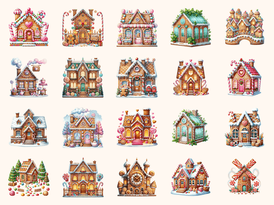 Gingerbread Village Clipart
