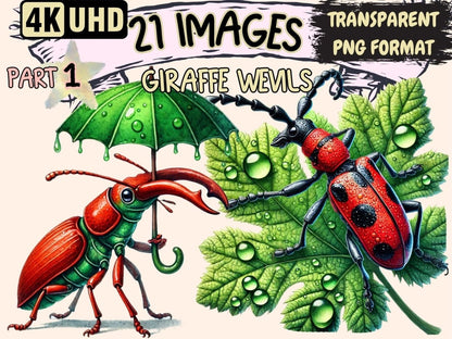 Giraffe Weevils Clipart Bug Illustrations - Wonders Artist