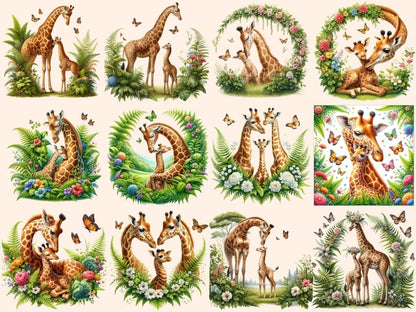 Giraffes Clipart Animal clip art - Wonders Artist