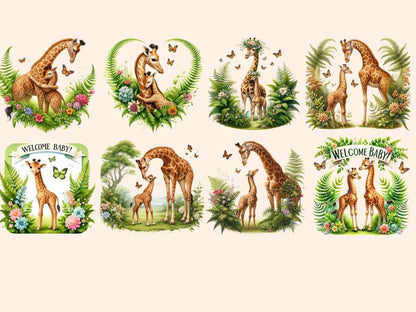 Giraffes Clipart Animal clip art - Wonders Artist