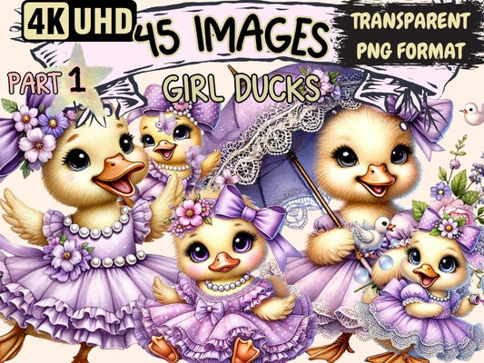 Girl Ducks Clipart Cute duck art - Wonders Artist