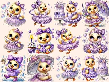 Girl Ducks Clipart Cute duck art - Wonders Artist