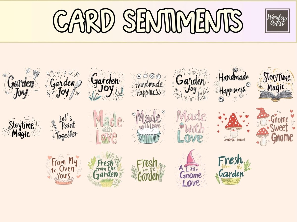 Gnome Pals Cardmaking Clipart cardmaking clipart cozy gnome clipart cute gnome png - WondersArtist