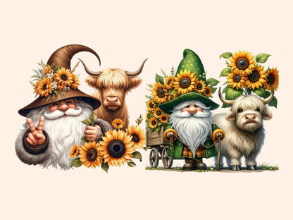 Gnomes with Cows Clipart Cow clip art - Wonders Artist
