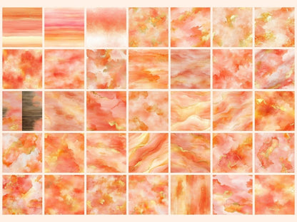 Golden Hour Seamless Digital Paper Elegant Glow Pattern - Wonders Artist