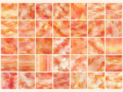 Golden Hour Seamless Digital Paper Elegant Glow Pattern - Wonders Artist