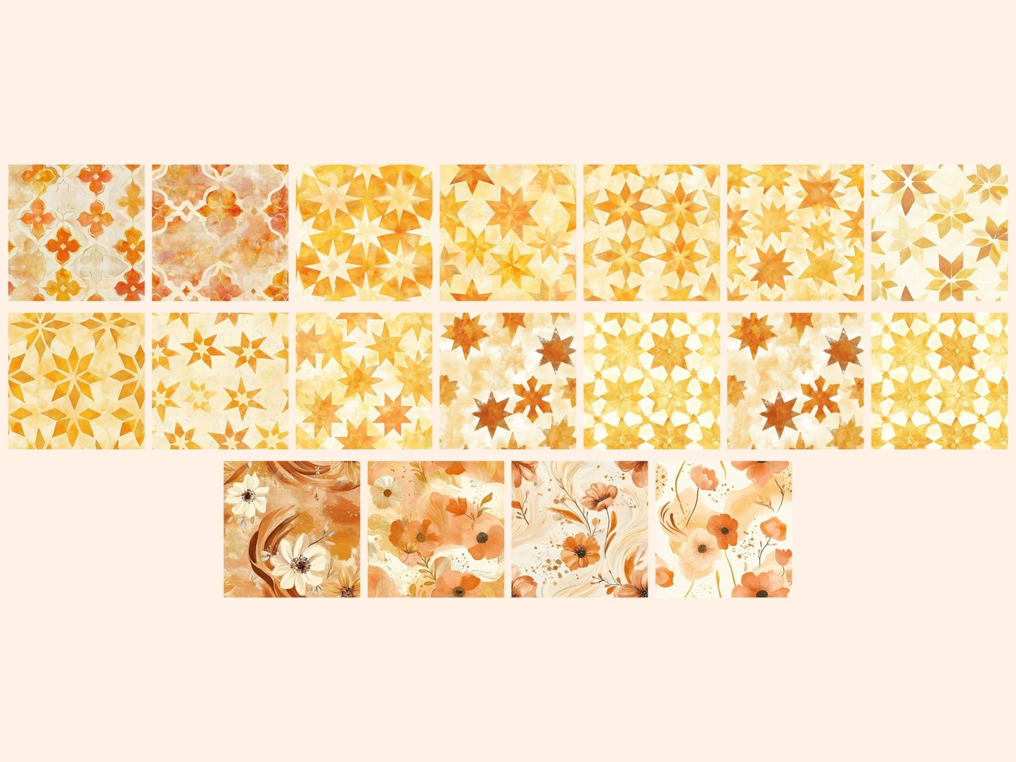 Golden Mirage Seamless Digital Paper - High - Quality Instant Digital Download for Creative Projects