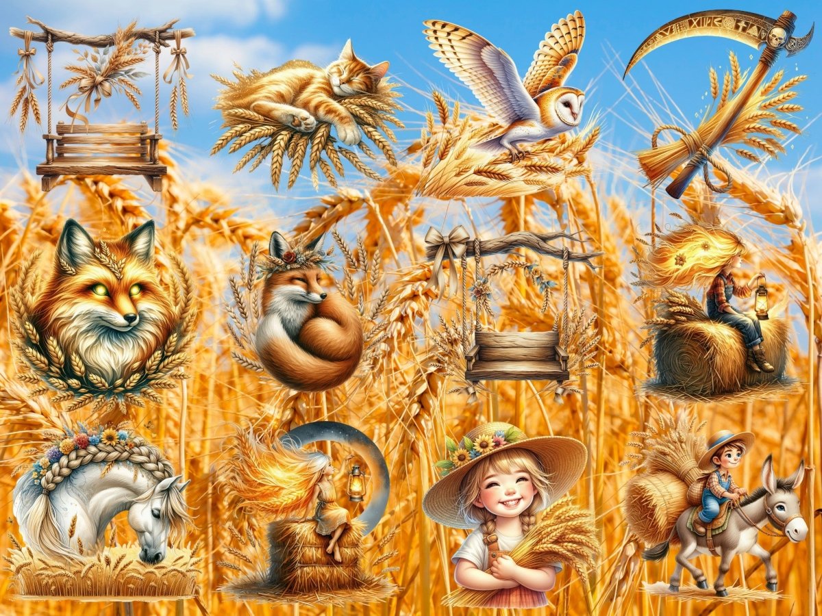 Golden Wheatfolk Clipart (BEGRENSET UTGAVE) image 8