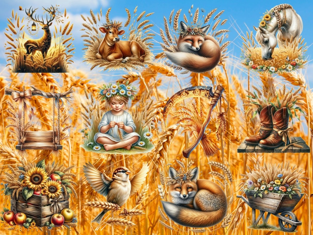 Golden Wheatfolk Clipart (BEGRENSET UTGAVE) image 9