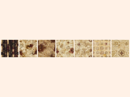 Gothic Academia #1 Seamless Pattern Digital Papers academic print - Wonders Artist