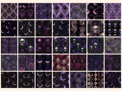 Gothic Allure Seamless Digital Paper Antique Romance Art - Wonders Artist