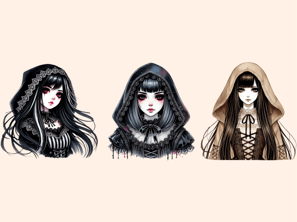 Gothic Girls Clipart autopost dark girl clipart dark girls clipart - WondersArtist