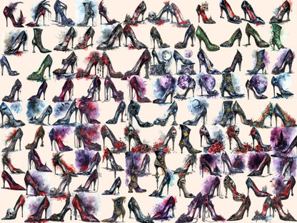 Gothic High Heels Watercolor Clipart emo clipart - Wonders Artist
