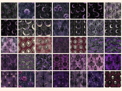 Gothic Mystique Seamless Digital Paper Baroque Seamless - Wonders Artist