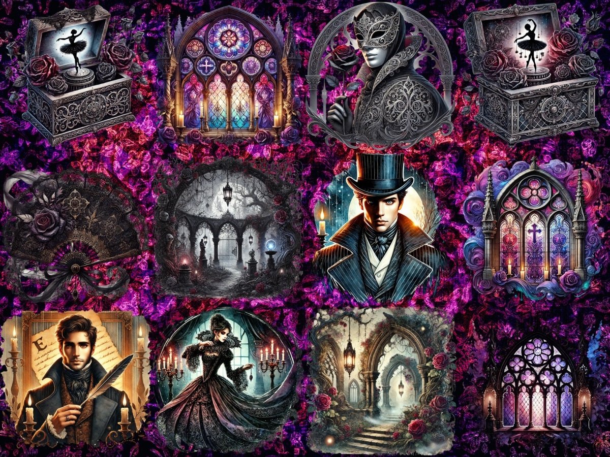 Gotisk Romantikk Clipart (BEGRENSET UTGAVE) image 6