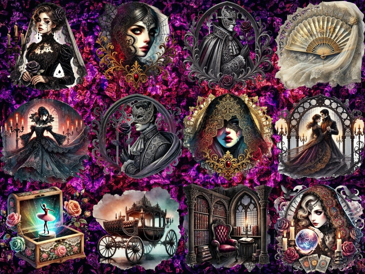 Gotisk Romantikk Clipart (BEGRENSET UTGAVE) image 3