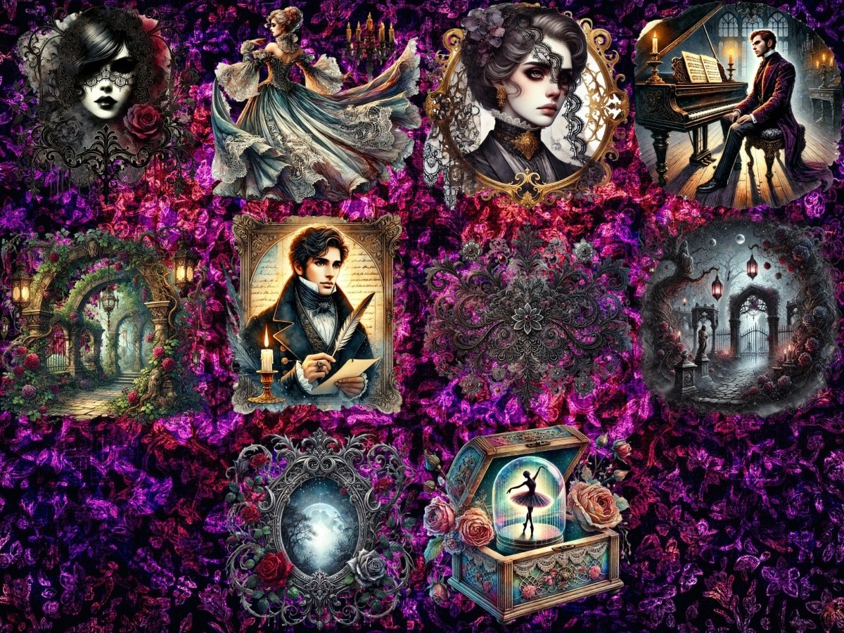 Gotisk Romantikk Clipart (BEGRENSET UTGAVE) image 10