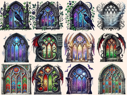 Gothic Windows Clipart Cathedral Window Art - Wonders Artist