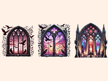 Gothic Windows Clipart Cathedral Window Art - Wonders Artist